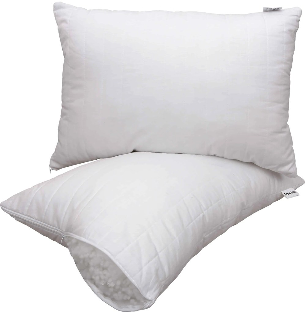 Μαξιλάρι Ύπνου Μπιλάκι Καπιτονέ με Φερμουάρ Μέτριο 50x70  Anna Riska