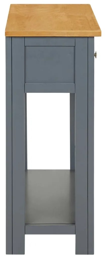 vidaXL Τραπέζι Κονσόλα 83 x 30 x 73 εκ. από Μασίφ Ξύλο Δρυός