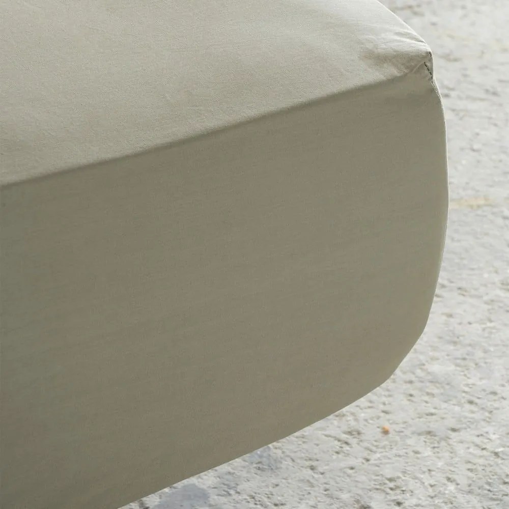 Σεντόνι Unicolors Με Λάστιχο Brown Nima Ημίδιπλο 120x232cm 100% Cotton
