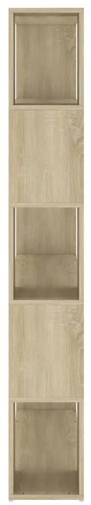 vidaXL Βιβλιοθήκη/Διαχωρ. Χώρου Sonoma Δρυς 100x24x155 εκ. Επεξ. Ξύλο