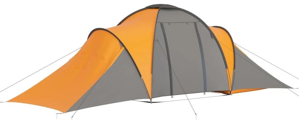 Σκηνή Camping 6 Ατόμων Γκρι / Πορτοκαλί - Γκρι