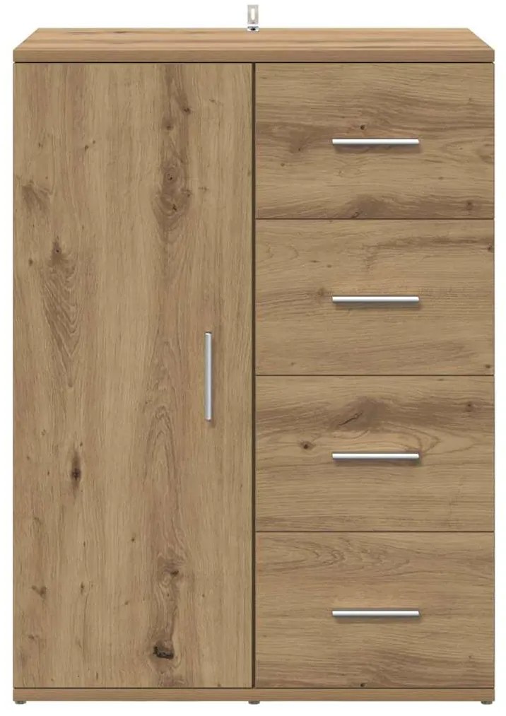 vidaXL Πλαϊνό γραφείο Artisan Oak 59 x 39 x 80 εκ. Επεξεργασμένο ξύλο