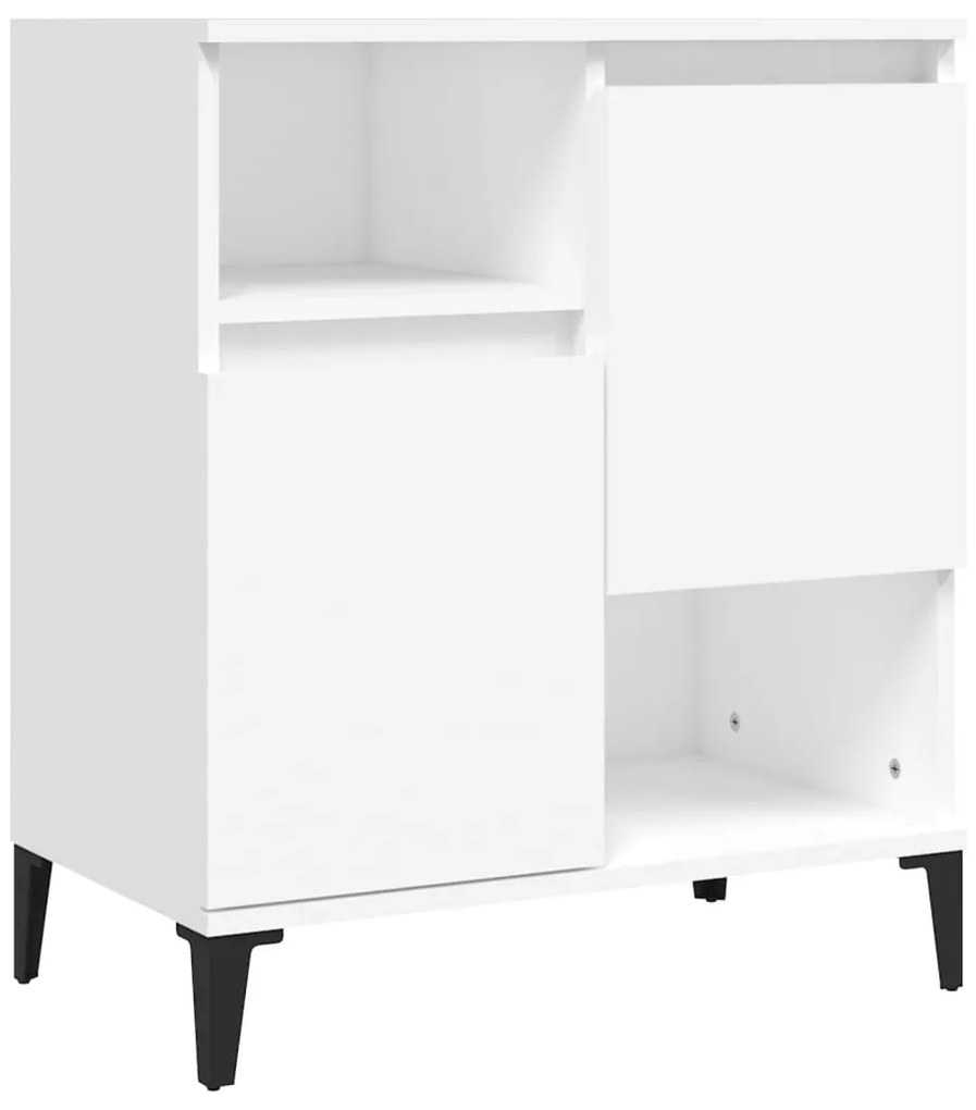 vidaXL Ντουλάπια 2 τεμ. Λευκά 60 x 35 x 70 εκ. από Επεξεργασμένο Ξύλο