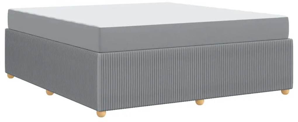 vidaXL Σκελετός Κρεβατιού Άλλο Ανοιχτό γκρι 180 x 200 cm ύφασμα