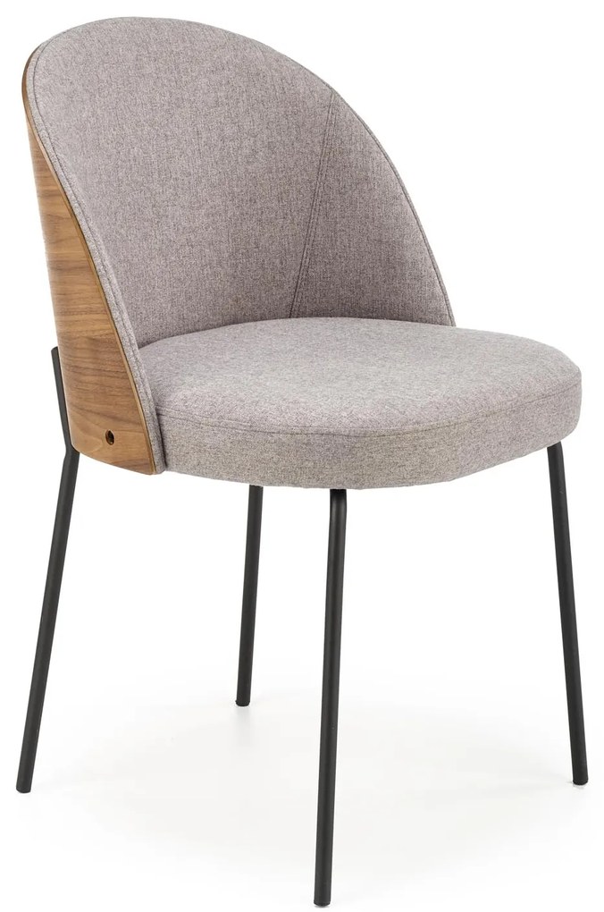 K451 chair color: grey / light walnut DIOMMI V-CH-K/451-KR