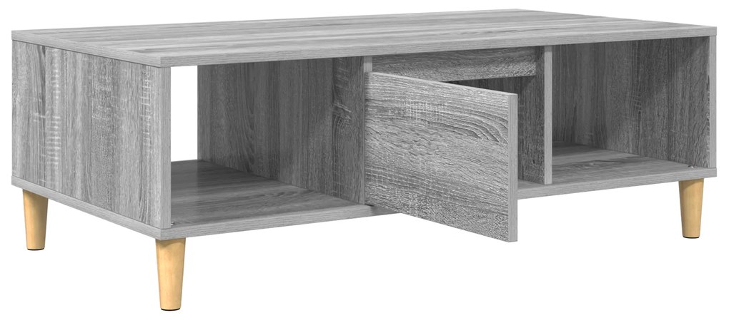 vidaXL με αποθήκευση με πόρτα Γκρι sonoma 103.5 x 60 x 35 εκ Επεξεργασμένο ξύλο