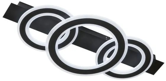 Πλαφονιέρα Φωτιστικό Οροφής LED 26W Circle Μαύρο 2700/6500K 21434 Fischer Honsel-21434-Μαύρο 21434