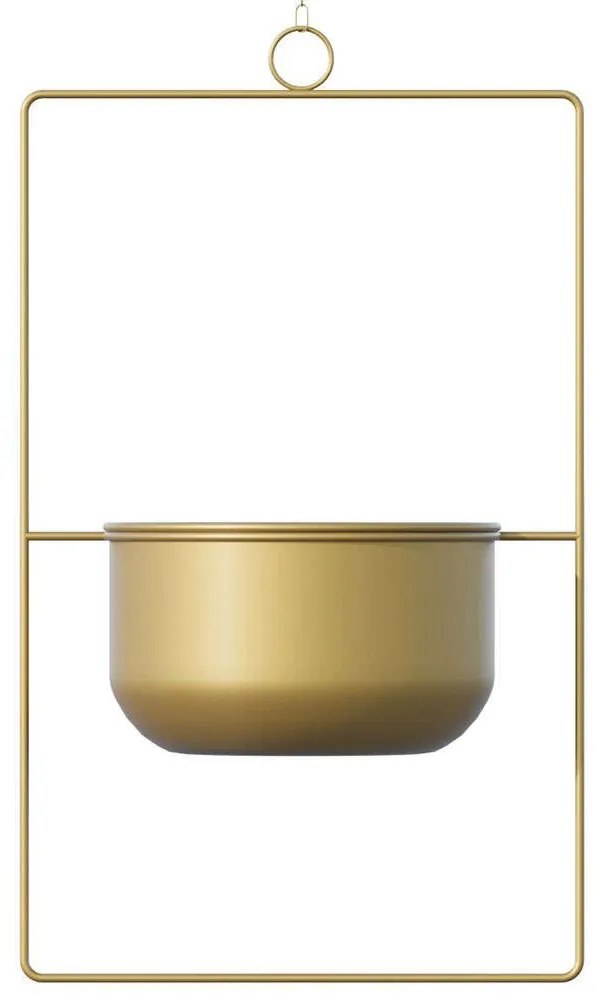 Κασπώ Κρεμαστό Parapet 247HFM1206 25x17x40cm Gold Aberto Design Μέταλλο