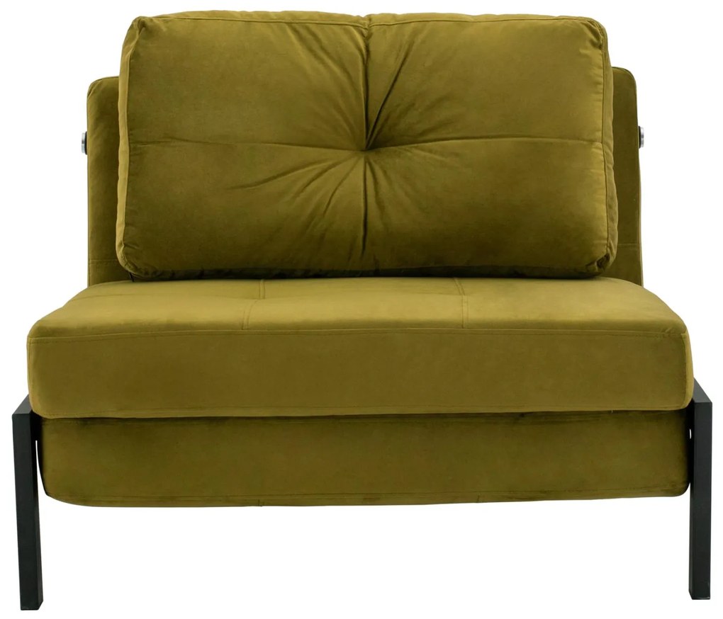 Πολυθρόνα - Κρεβάτι CONSTANCE C3078.13 Βελούδο Λαδί 95x92x66Υ εκ. 95x92x66 εκ.