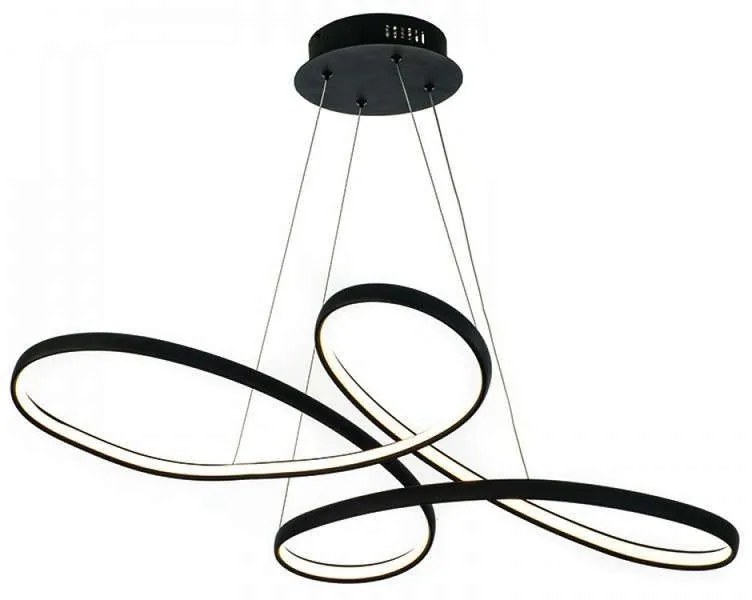 Φωτιστικό Οροφής Led 6150 L100cm 4200Lm Black Inlight Metal,Acrylic
