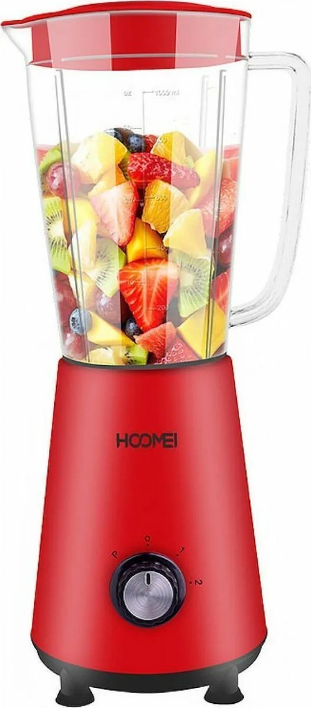 Hoomei HM-6726 Μπλέντερ 1lt 350W Κόκκινο
