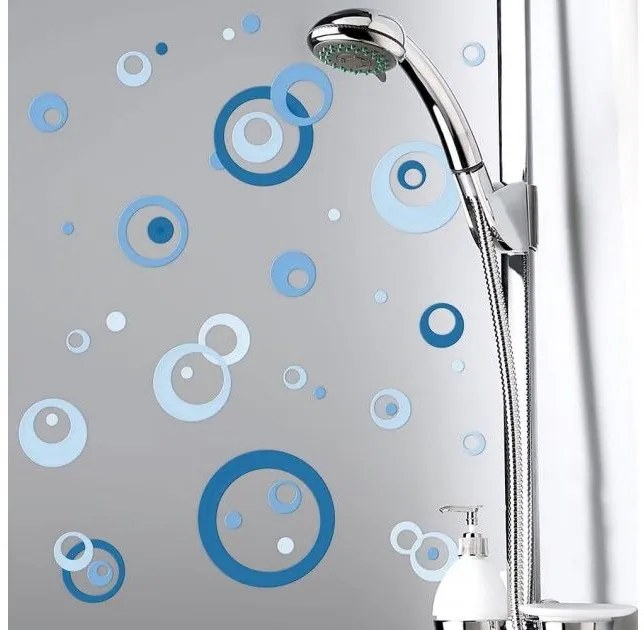 Αυτοκόλλητα Τοίχου Βινυλίου 59609 Blue Circles Ango 59609