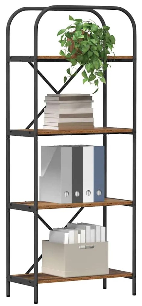 vidaXL Ράφι Βιβλίων Παλιό ξύλο 60 x 30 x 146 εκ Επεξεργασμένο ξύλο