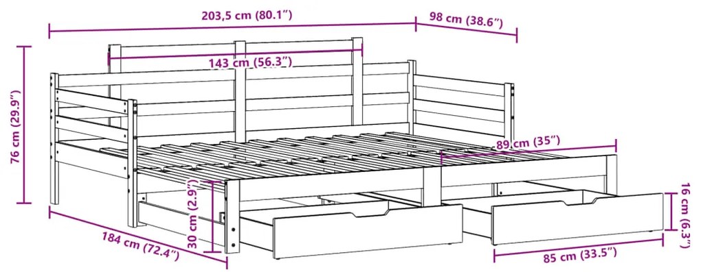 ΚΑΝΑΠΕΣ ΚΡΕΒΑΤΙ ΣΥΡΟΜΕΝΟΣ ΧΩΡΙΣ ΣΤΡΩΜΑ 90X200 ΕΚ. &amp; ΣΥΡΤΑΡΙΑ 3302238