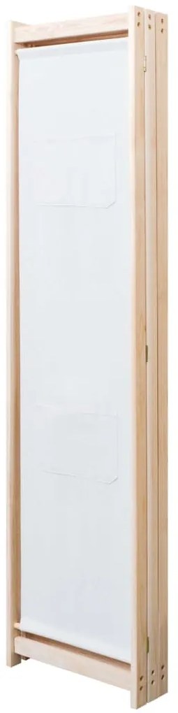 vidaXL Διαχωριστικό Δωματίου με 3 Πάνελ Κρεμ 120x170x4 εκ. Υφασμάτινο