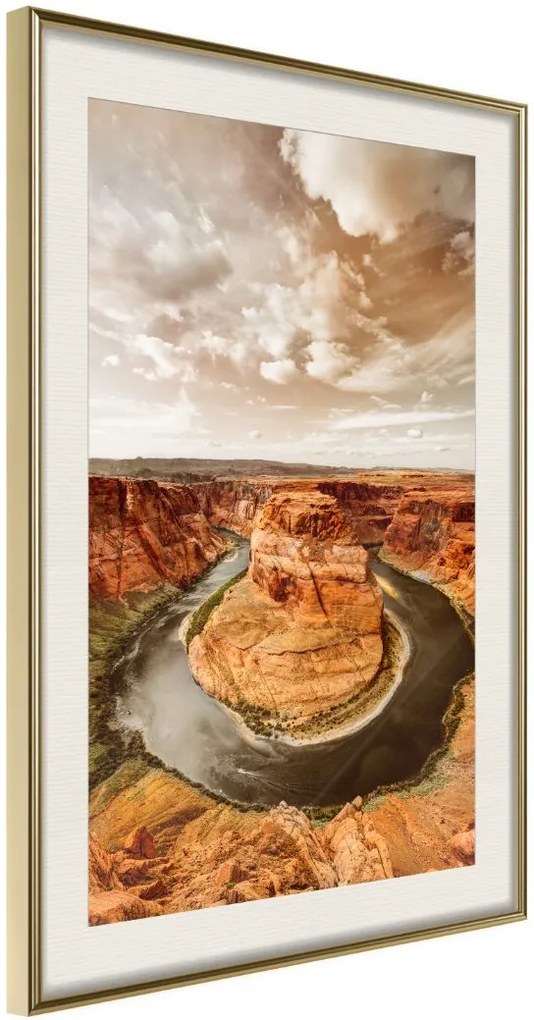 Αφίσα - Colorado River - 30x45 - Χρυσό - Με πασπαρτού