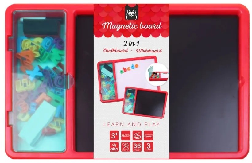 Πίνακας Μαγνητικός & Μαυροπίνακας Με Γράμματα Και Αριθμούς EurekaKids