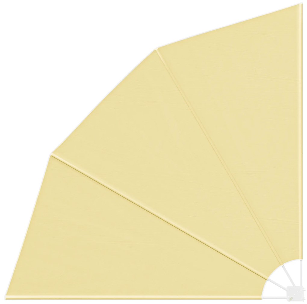 vidaXL Αδιάφανο σκίαστρο μπαλκονιού Άμμος 210 x 210 cm ύφασμα