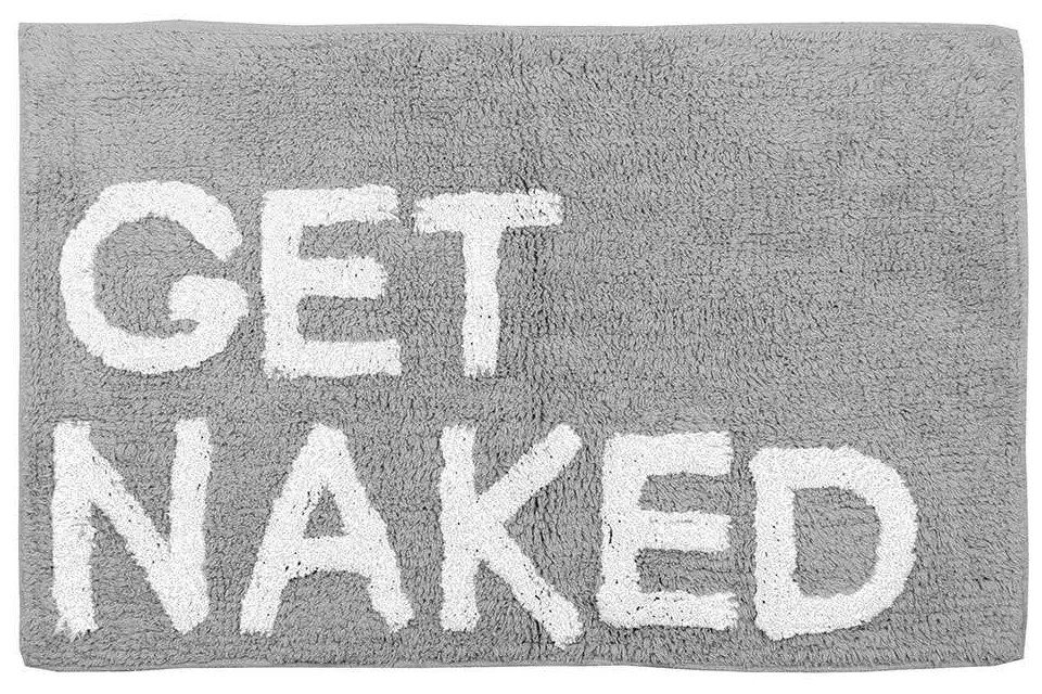 Ταπέτο Μπάνιου Get Naked 02-4309 Γκρι Estia 50X80cm 100% Cotton