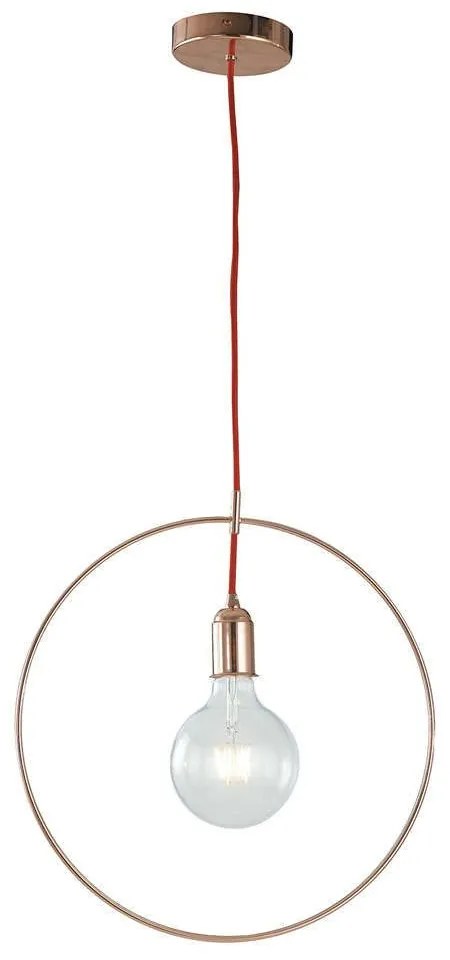 Φωτιστικό Οροφής Frida I-FRIDA/S40 1xE27 Φ40cm 120cm Gold-Pink Luce Ambiente Design Metal