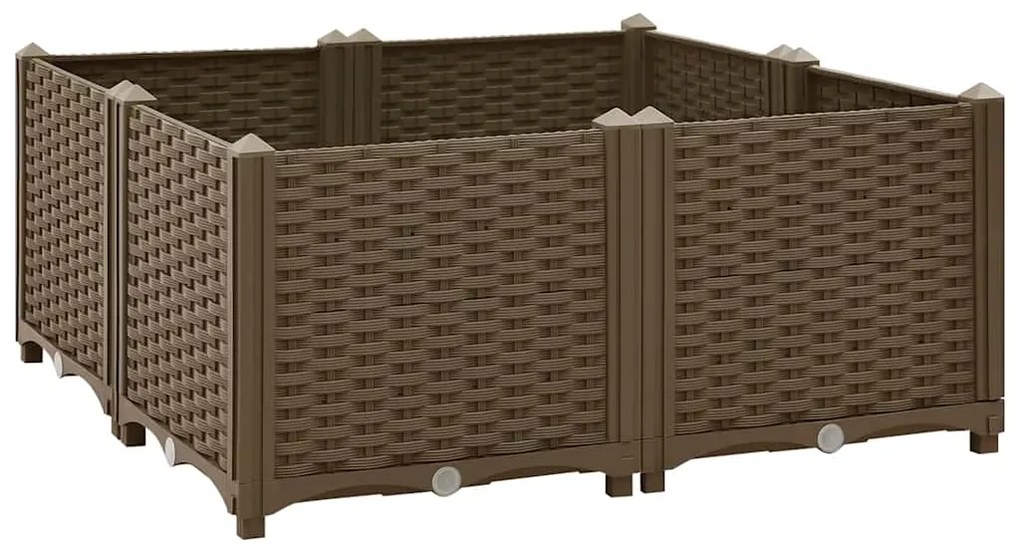 vidaXL Ζαρντινιέρα 80 x 80 x 38 εκ. από Πολυπροπυλένιο