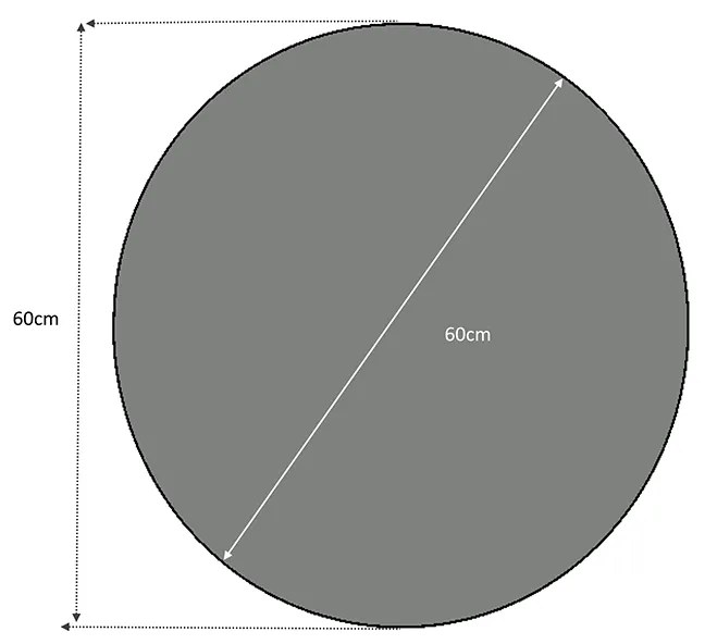 Καθρέφτης τοίχου Losta Megapap χρώμα λευκό 60x60x2,2εκ.