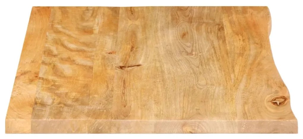 vidaXL Επιφάνεια Τραπεζιού 80x60x2,5 εκ. Live Edge Μασίφ Ξύλο Μάνγκο