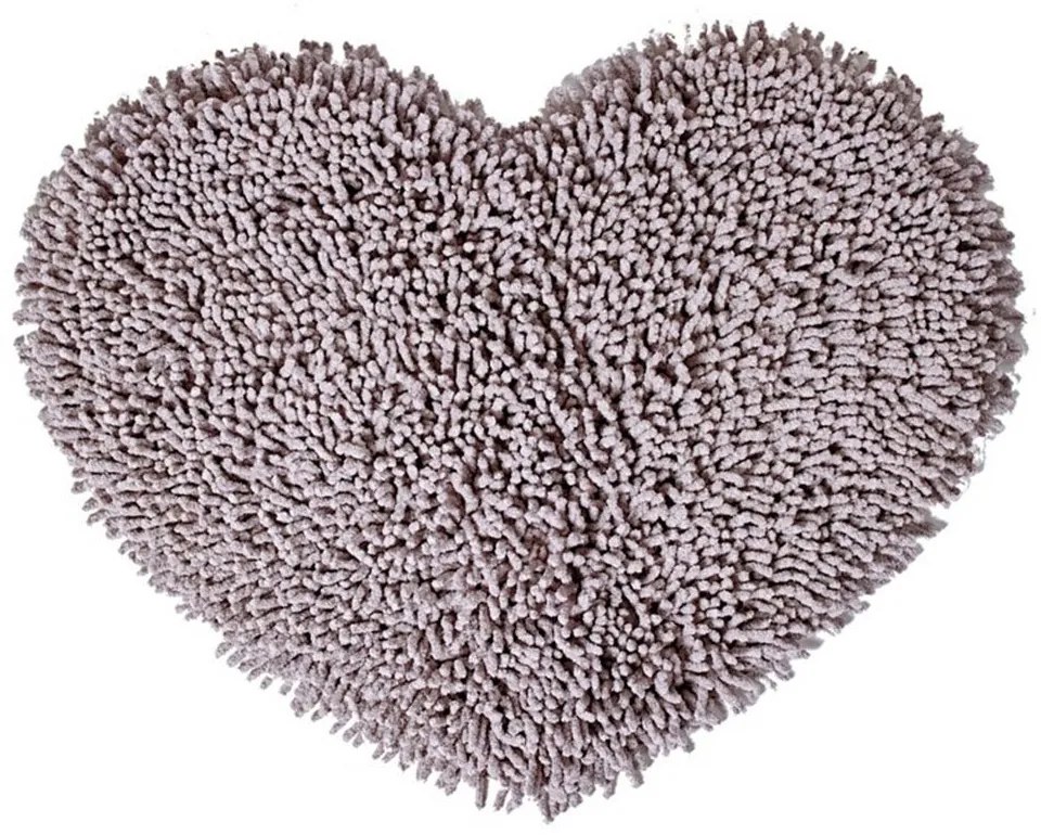 Πατάκι Μπάνιου Cuore 14 Lila Kentia 50X60 50x60cm Βαμβάκι-Chenille
