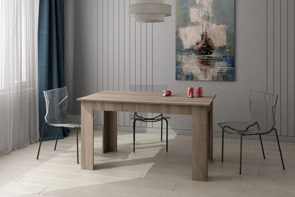 HAZEL Τραπέζι Κουζίνας Ξύλινο Truffle Oak 140x80x75εκ.