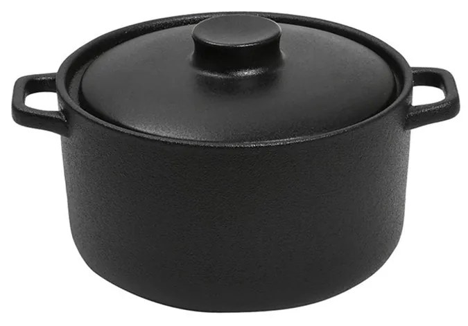 LAVA ΚΑΤΣΑΡΟΛΑΚΙ STONEWARE ΜΑΥΡΟ 16.3χ12χ6ΕΚ. - ESPIEL - NOL105