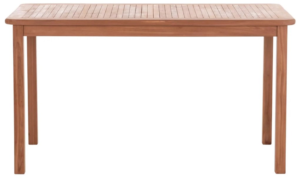 Τραπέζι PRESSCOT Ορθογώνιο Ξύλο ΤΕΑΚ Φυσικό 140x80x76Υ εκ. 140x80x76 εκ.