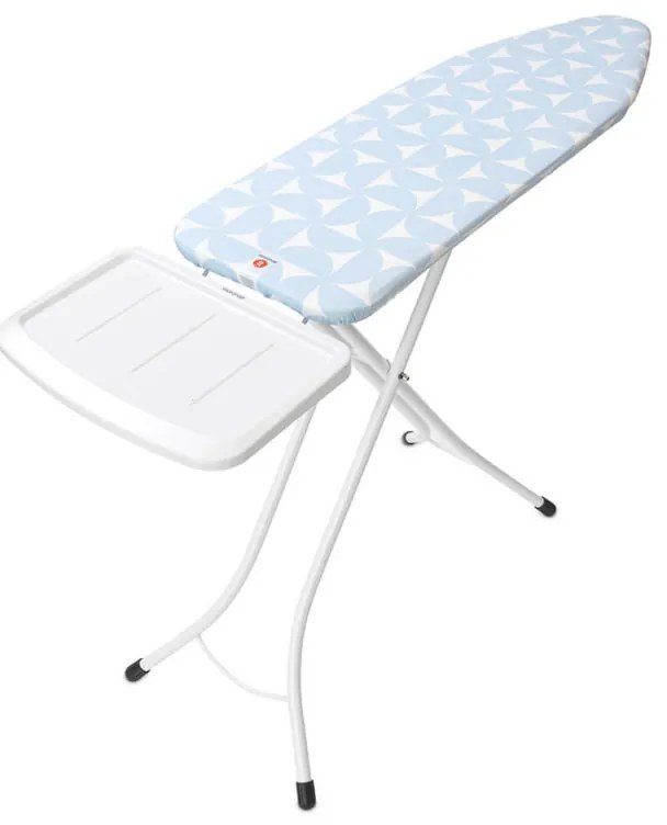 Τραπέζι σιδερώματος Brabantia B 1005619, 124x38 cm, 7 θέσεις ρύθμισης, υποδοχή γεννήτριας ατμού, γαλάζιο χρώμα