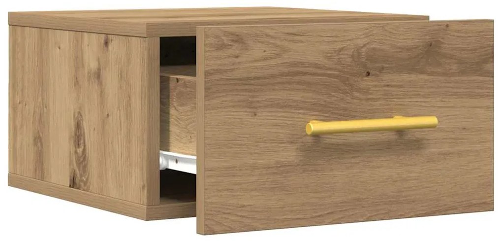 vidaXL Κομοδίνο 2 pcs artisan δρυς 35 x 35 x 20 εκ Επεξεργασμένο ξύλο