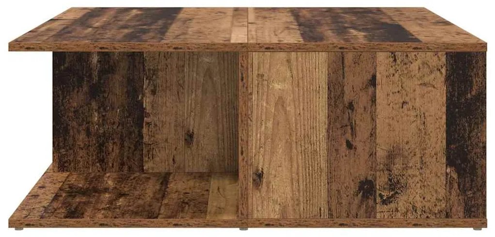 vidaXL Τραπεζάκι σαλονιού with Drawer Παλιό ξύλο 80 x 80 x 31 cm