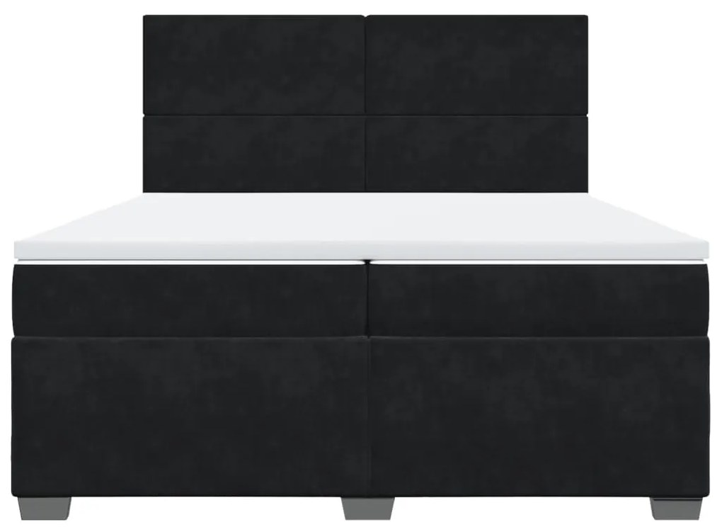 ΚΡΕΒΑΤΙ BOXSPRING ΜΕ ΣΤΡΩΜΑ ΜΑΥΡΟ 200X200 ΕΚ. ΒΕΛΟΥΔΙΝΟ 3290998