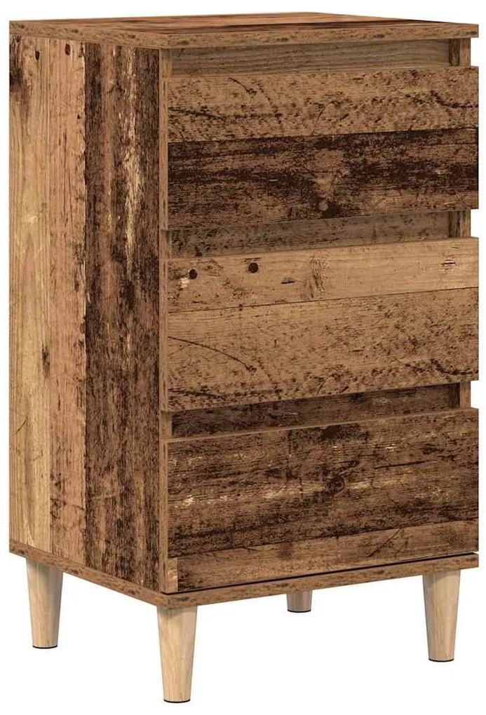 vidaXL Κομοδίνο Παλιό ξύλο 40 x 35 x 70 εκ. Επεξεργασμένο ξύλο