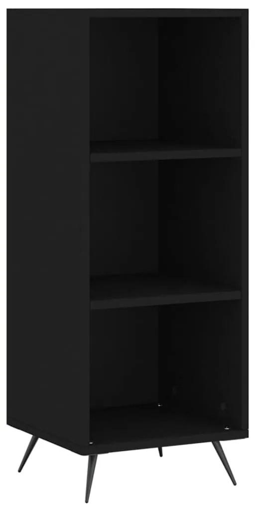 vidaXL Ραφιέρα Μαύρη 34,5 x 32,5 x 90 εκ. από Επεξεργασμένο Ξύλο