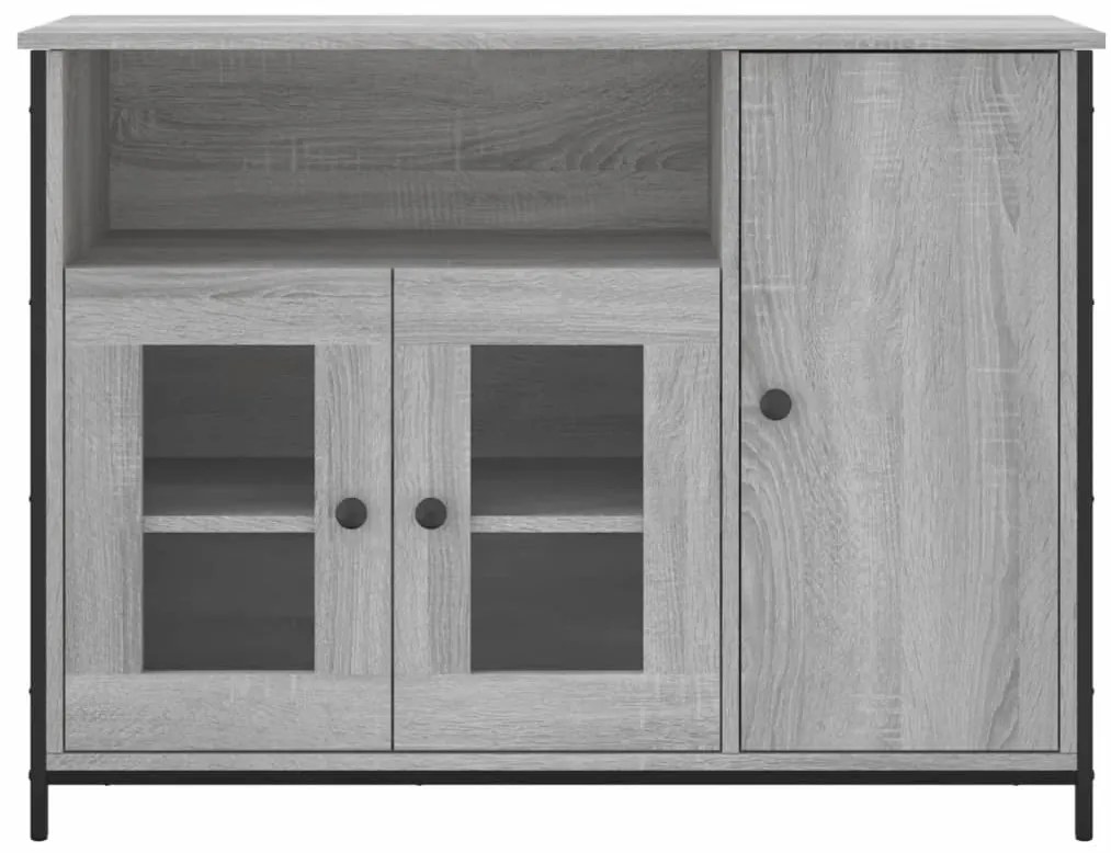 vidaXL Μπουφές Γκρι Sonoma 100 x 33 x 75 εκ. από Επεξεργασμένο Ξύλο