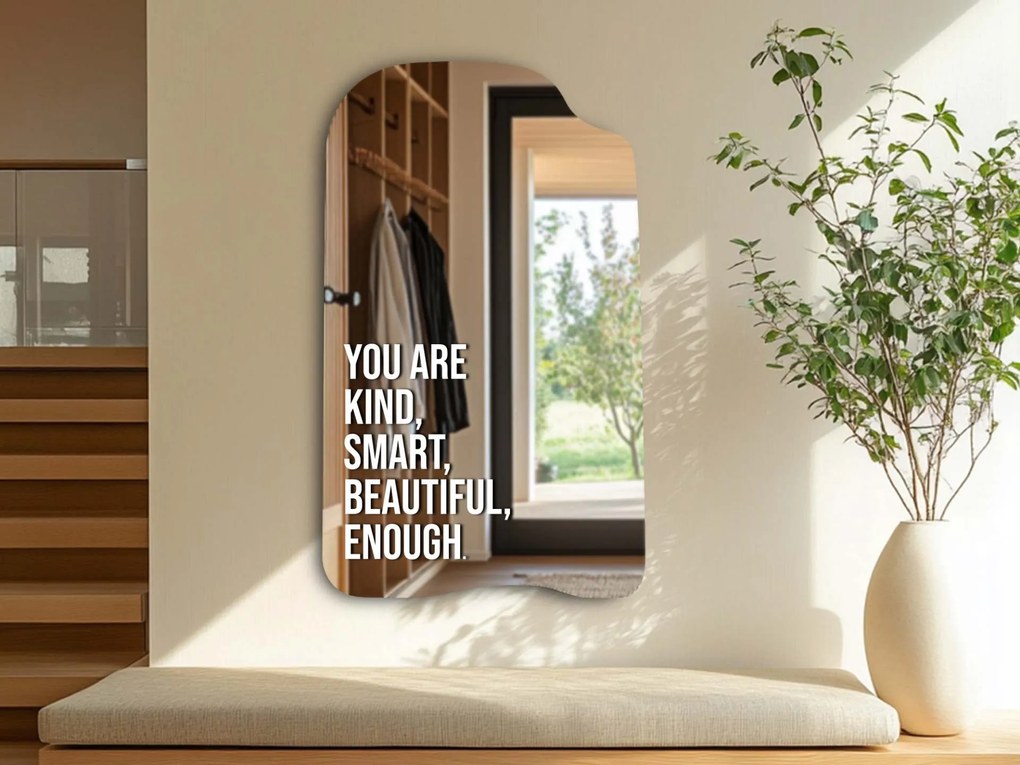 Αυτοκόλλητο για καθρέφτη S23 – You are kind, smart, beautiful, enough.