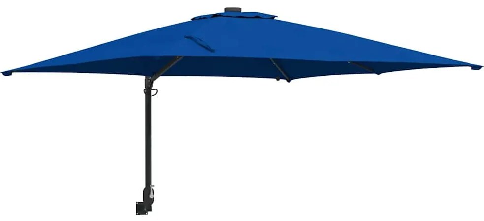 vidaXL Ομπρέλα Κήπου Αζούρ μπλε 248.5 x 247.5 x 160 εκ. ύφασμα