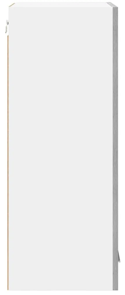 vidaXL Κρεμαστό ντουλάπι με αποθήκευση Γκρίζο Σονομα 40 x 31 x 80 εκ.