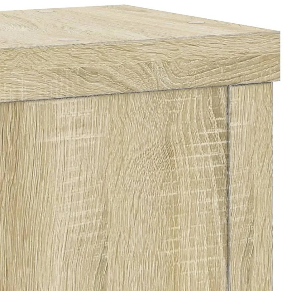 Βάσεις Φυτών 2 Τεμ. Sonoma Δρυς 15x15x20 εκ. Επεξεργασμένο Ξύλο - Καφέ
