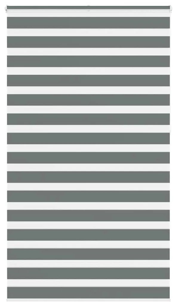 vidaXL Ζέβρα τυφλή Σκούρο Γκρι Πλάτος υφάσματος 115,9 εκ. Πολυεστέρας