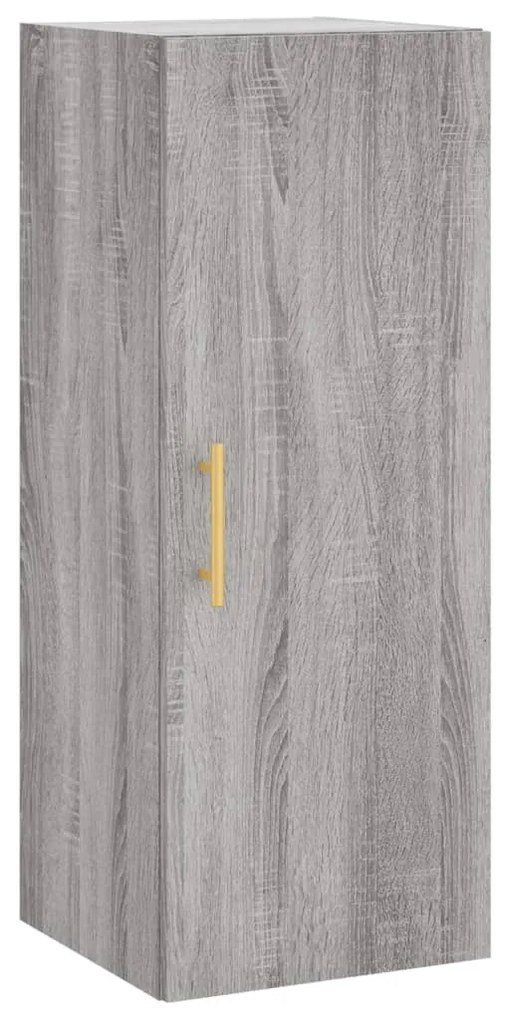 vidaXL Μπουφές Sonoma Γκρι 34,5 x 34 x 180 εκ. από Επεξεργασμένο Ξύλο