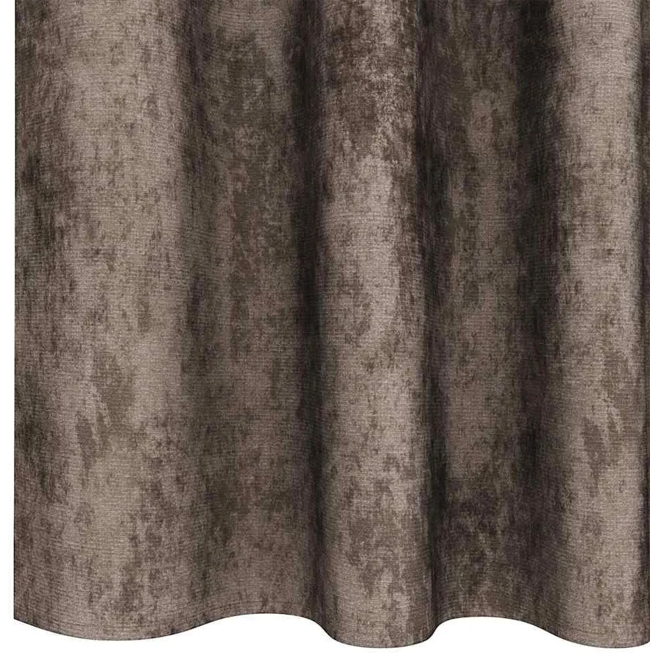 vidaXL Κουρτίνα με κουρτίνες 2 pcs Καπουτσίνο 225 x 140 εκ. Βελούδο