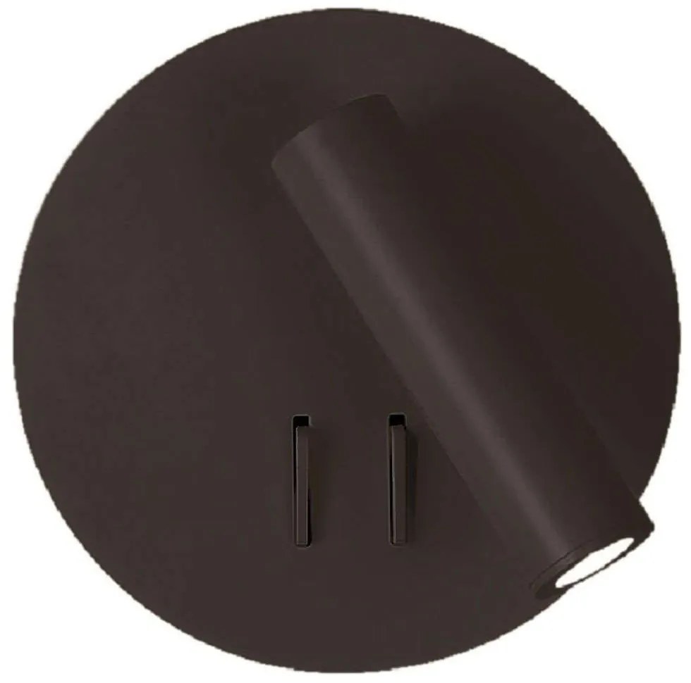 Φωτιστικό Τοίχου-Απλίκα Moby 4188201 Φ15x11cm Led 700lm 6W Black Viokef