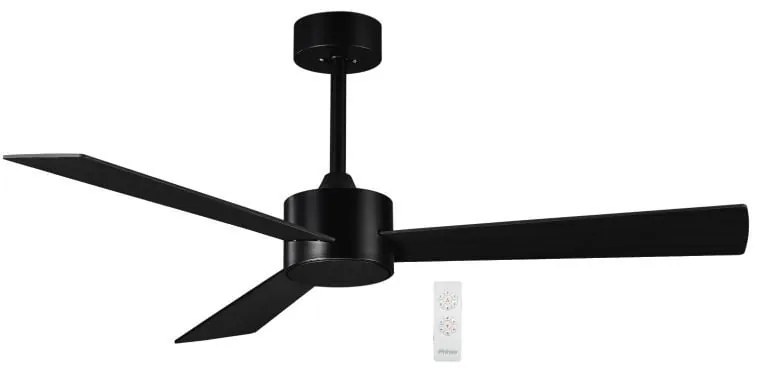 Primo PRCF-80618 Ανεμιστήρας Οροφής 52'' 130CM 3 Φτερά Με Τηλεχειριστήριο, Μαύρος