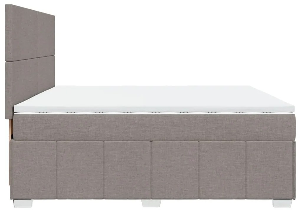 ΚΡΕΒΑΤΙ BOXSPRING ΜΕ ΣΤΡΩΜΑ TAUPE 200X200 ΕΚ. ΥΦΑΣΜΑΤΙΝΟ 3291772