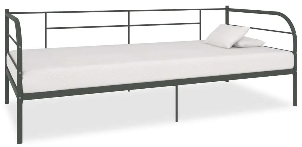 Πλαίσιο για Καναπέ - Κρεβάτι Γκρι 90 x 200 εκ. Μεταλλικό