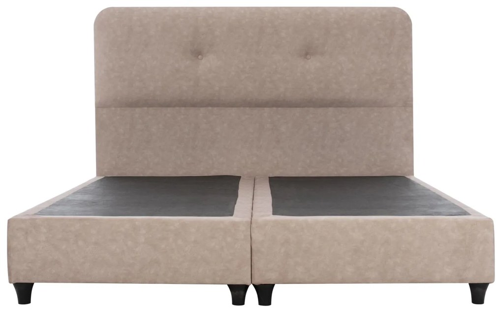 Επενδυμένο Κρεβάτι DOLORES Διπλό Nubuck Μπέζ 150x200 εκ. 150x205x105 εκ.